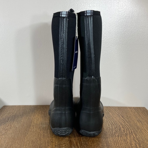 NWT Hisea Neoprene WP Rubber Boot Women’s Size 6 Black - Picture 4 of 10
